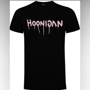 NWT Ken Block X Trouble Andrew X Hoonigan Drip Logo Tee in Black/Pink Size 2XL